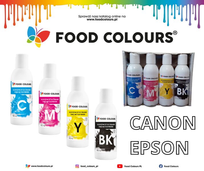 Krāsvielas pārtikas printerim 100ml