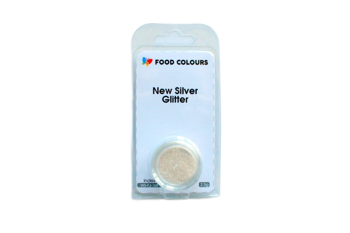 Pulverveida krāsviela New Silver Glitter Sudraba 2.5g