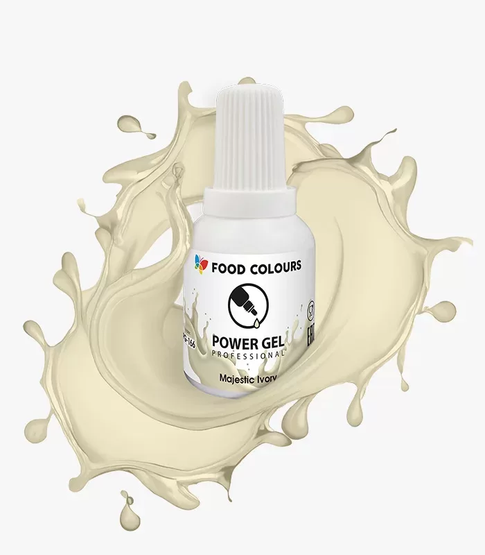 Ziloņkaula krāsas krāsviela želejā MAJESTIC IVORY 20g