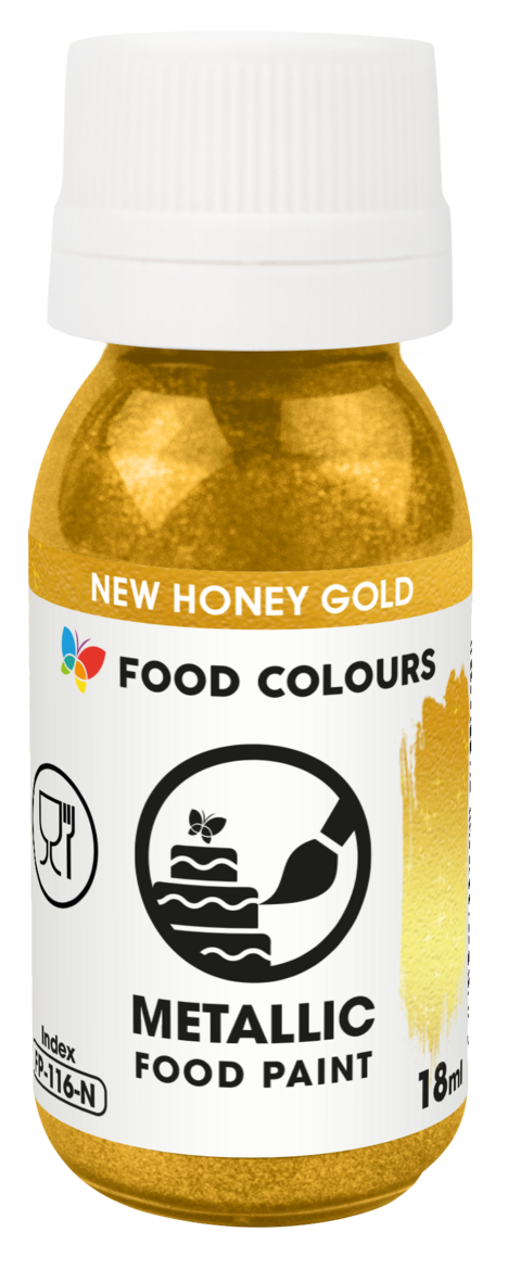 Honey Bee Metāliskā krāsviela zelta JAUNA gleznošanai 18ml