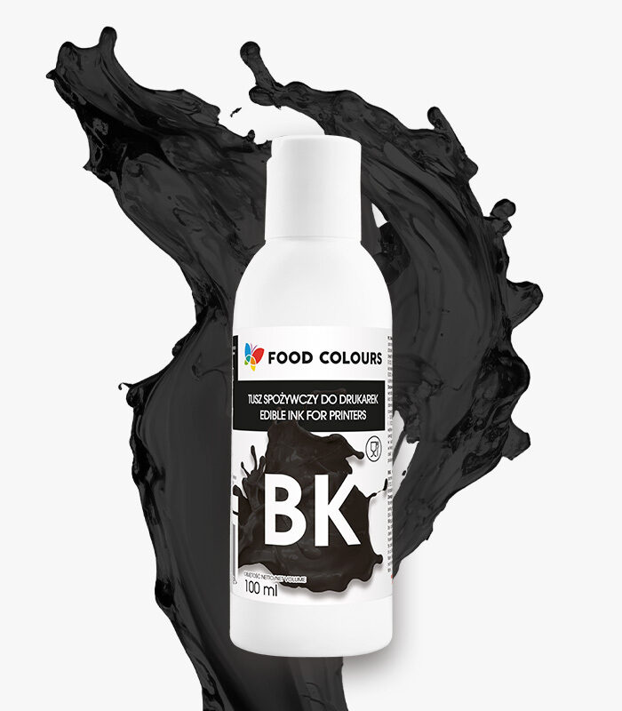 Melna krāsviela pārtikas printerim 100ml