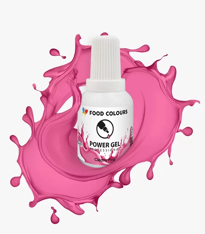 Gaiši rozā krāsviela želejā CLEARLY PINK 20g