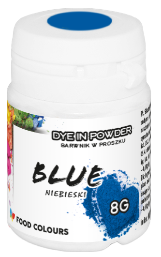 Blue colour in powder 8g