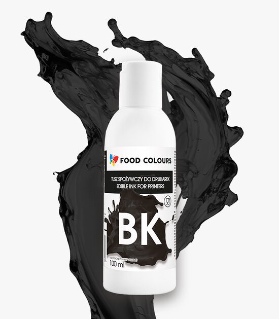 Melna krāsviela pārtikas printerim 100ml