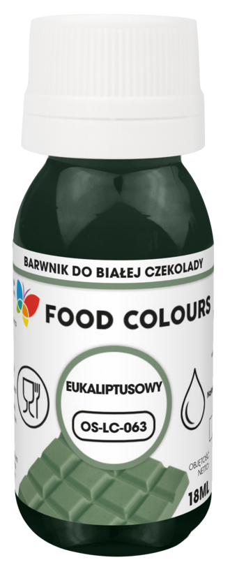 Eikalipta krāsviela baltajai šokolādei 18ml