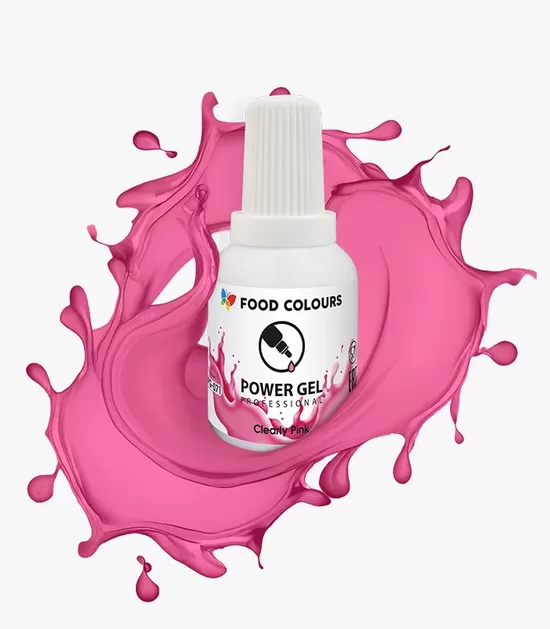 Gaiši rozā krāsviela želejā CLEARLY PINK 20g