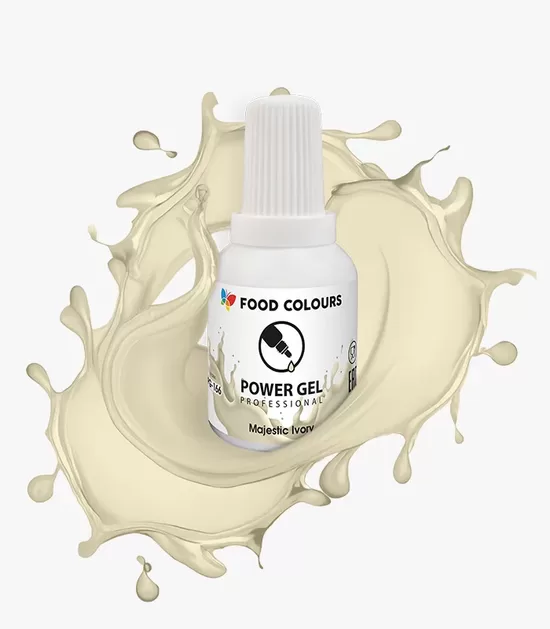 Ziloņkaula krāsas krāsviela želejā MAJESTIC IVORY 20g