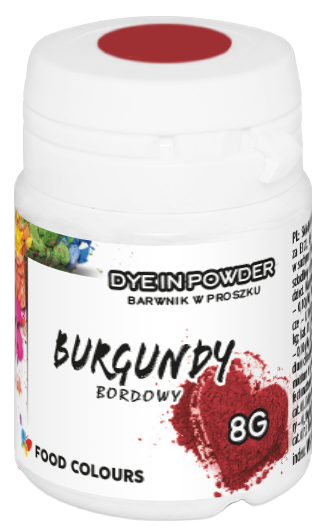 Bordo krāsviela pulverī 8g