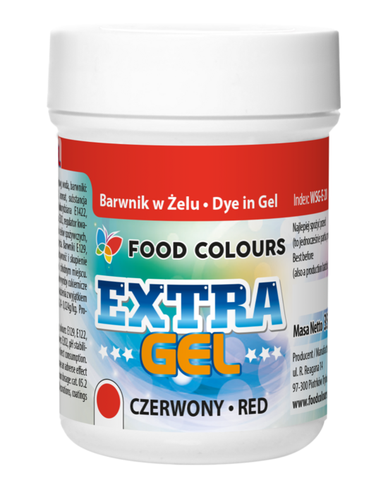 Sarkana krāsviela EXTRA GEL 35g