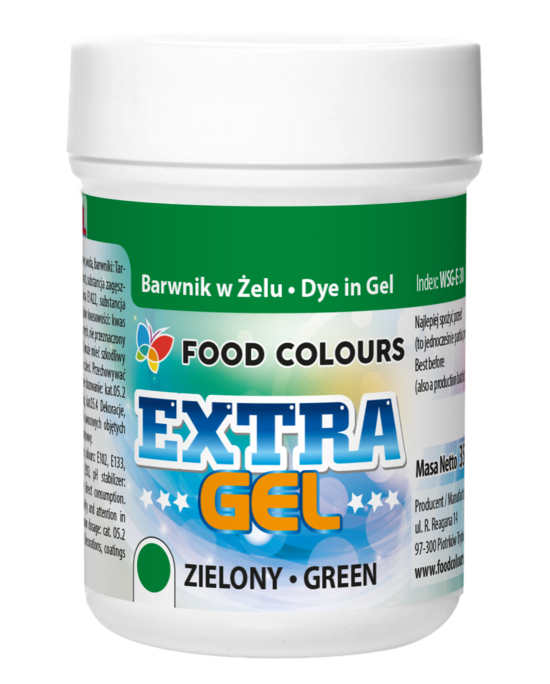 Zaļa krāsviela EXTRA GEL 35g