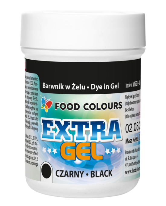 Melna krāsviela EXTRA GEL 35g
