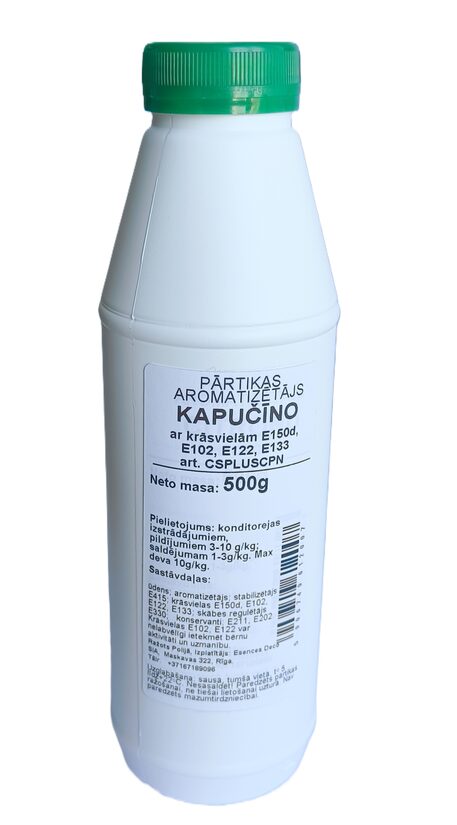 Kapučīno pārtikas aromatizētājs ar krāsu 500g