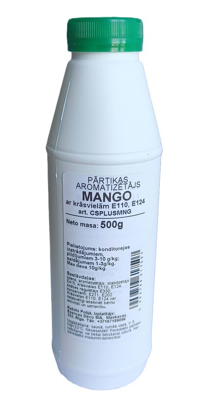 Mango pārtikas aromatizētājs ar krāsu 500g