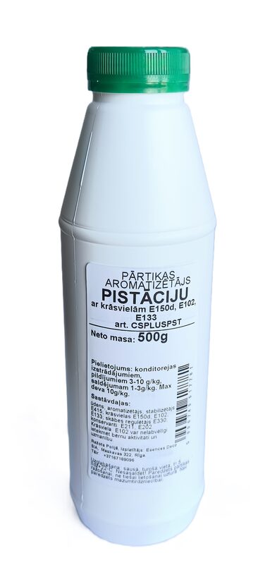 Pistāciju pārtikas aromatizētājs ar krāsu 500g