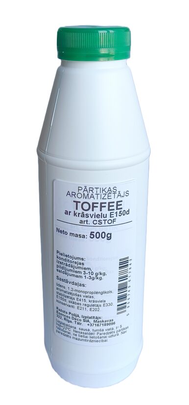 Toffee pārtikas aromatizētājs ar krāsu 500g