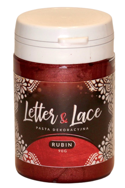 Ruby decorative paste LETTER & LACE 90g