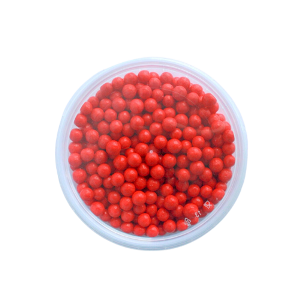 Red pearls 6mm 150g