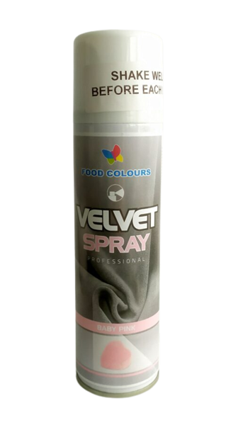 Light pink colour aerosol Velvet Spray 250ml
