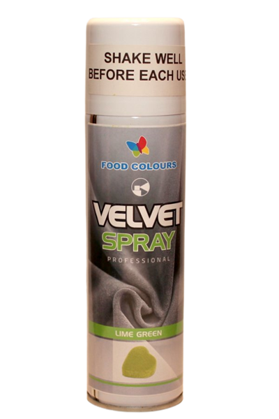 Light Green colour aerosol Velvet Spray 250ml