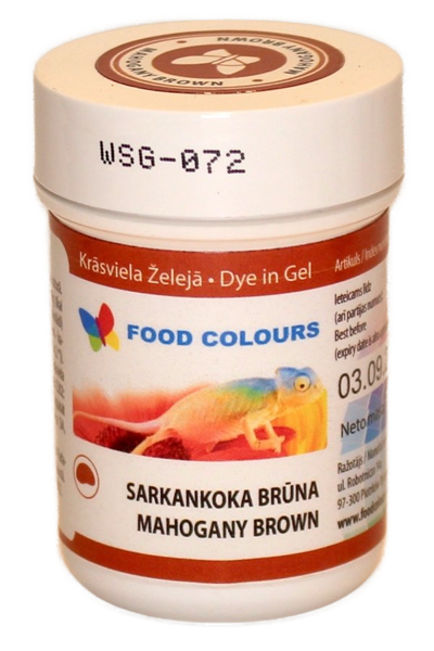 Sarkankoka brūna krāsviela želejā 35g