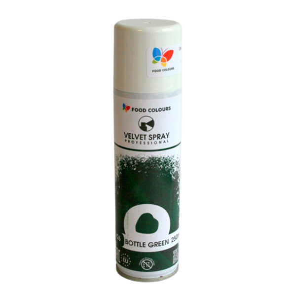 Dark green colour aerosol Velvet Spray 250ml